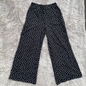 💥 Express | Black Polka Dot Wide Leg Pants